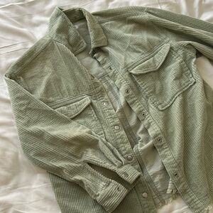 Zara Kids Pastel Mint Green Corduroy